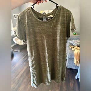 Pact organic cotton green dress